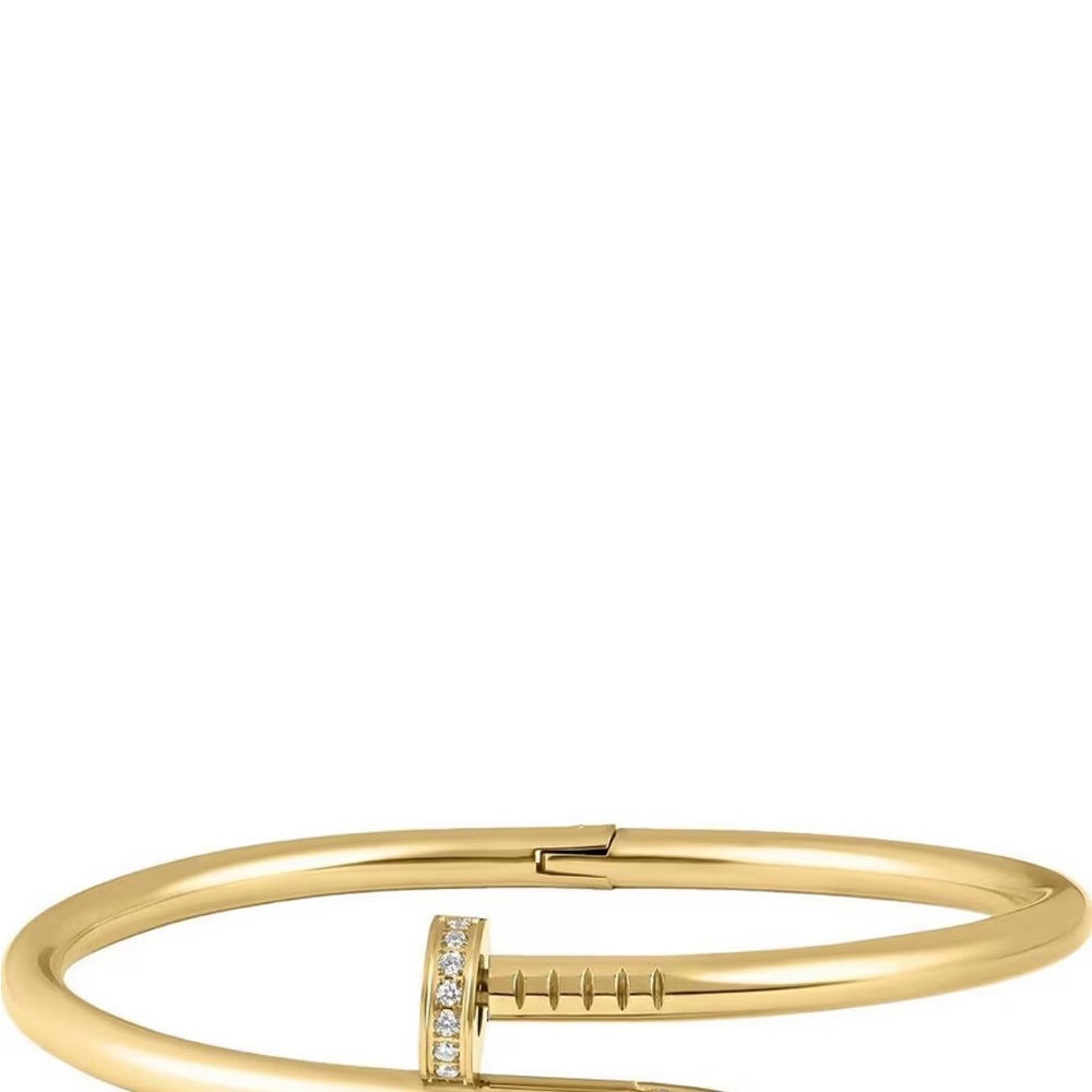 Elegant Gold Nail Bracelet